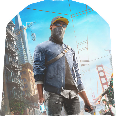 Шапка 3D - Watch Dogs 2 (1) - Mfest