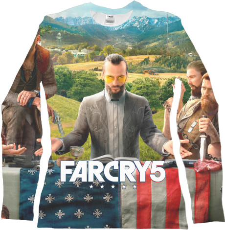 Футболка з Довгим Рукавом Жіноча 3D - FarCry 5 (1) - Mfest