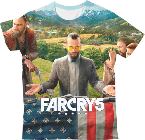 Kids' T-Shirt 3D - FarCry 5 (1) - Mfest