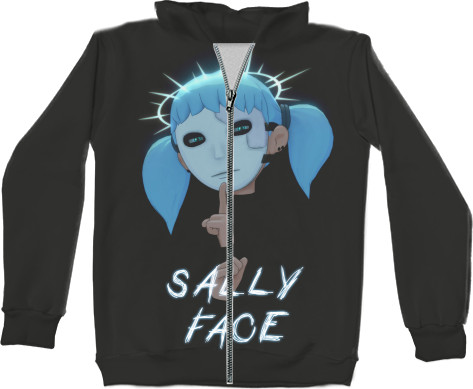 Unisex Zip-through Hoodie 3D - Sally Face (1) - Mfest