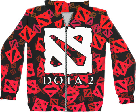 Unisex Zip-through Hoodie 3D - Dota 2 (2) - Mfest