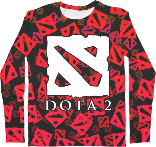 Kids' Longsleeve Shirt 3D - Dota 2 (2) - Mfest