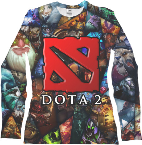 Women's Longsleeve Shirt 3D - Dota 2 (5) - Mfest