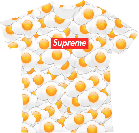 Kids' T-Shirt 3D - Supreme (Eggs) - Mfest