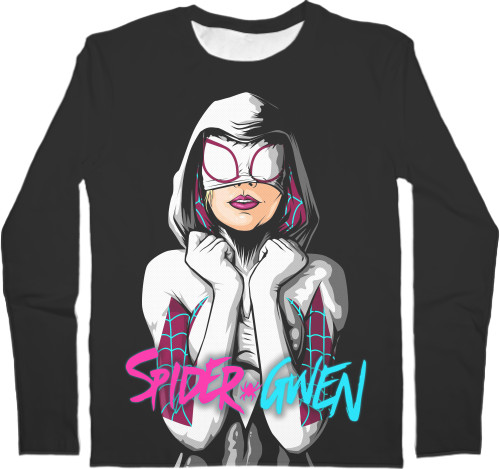 Футболка з Довгим Рукавом Чоловіча 3D - Spider Gwen - Mfest