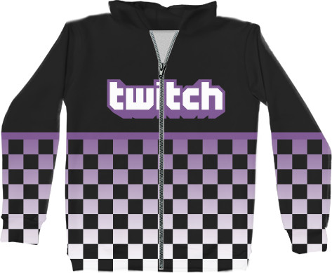 Unisex Zip-through Hoodie 3D - Twitch (2) - Mfest