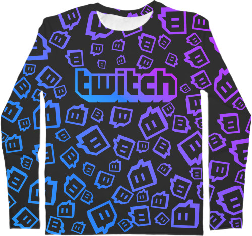 Men's Longsleeve Shirt 3D - Twitch (4) - Mfest