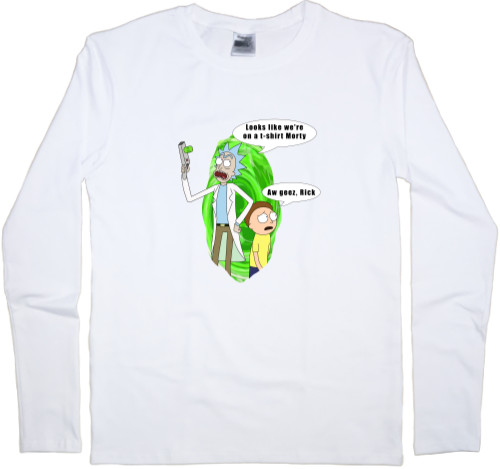 Kids' Longsleeve Shirt - Rick and Morty (Английская версия) - Mfest