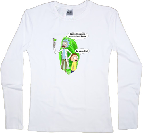 Women's Longsleeve Shirt - Rick and Morty (Английская версия) - Mfest