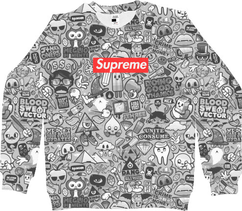 Men's Sweatshirt 3D - Supreme (4) - Mfest