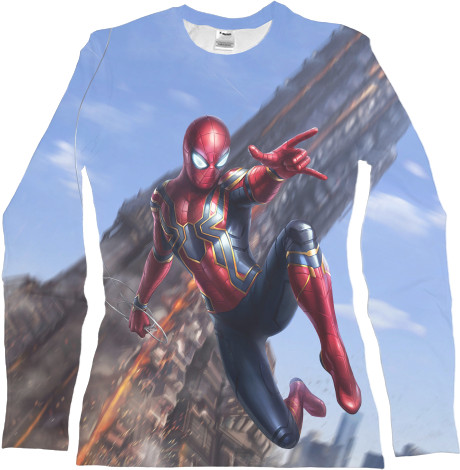 Women's Longsleeve Shirt 3D - Человек паук (Spider-man)  2 - Mfest