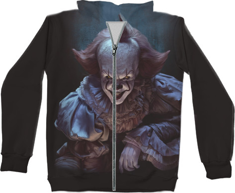 Unisex Zip-through Hoodie 3D - ОНО Пеннивайз ( IT -Pennywise) - Mfest