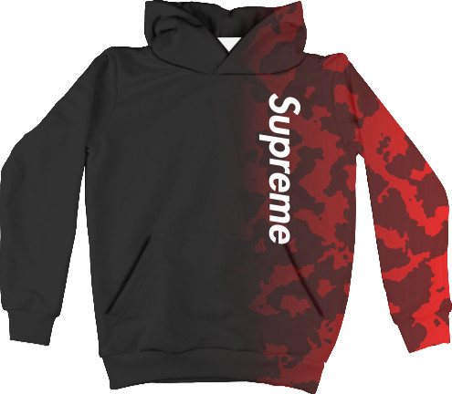 Unisex Hoodie 3D - Supreme (Красный Камуфляж) - Mfest