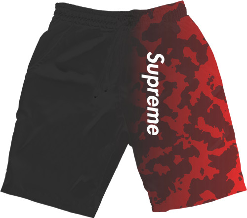 Men's Shorts 3D - Supreme (Красный Камуфляж) - Mfest