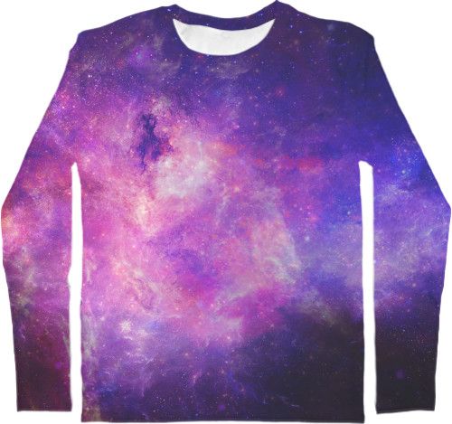 Men's Longsleeve Shirt 3D - Space (Космос) - Mfest