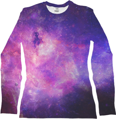 Women's Longsleeve Shirt 3D - Space (Космос) - Mfest