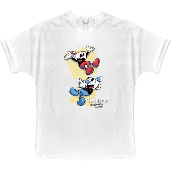 T-shirt Oversize - CupHead (3) - Mfest