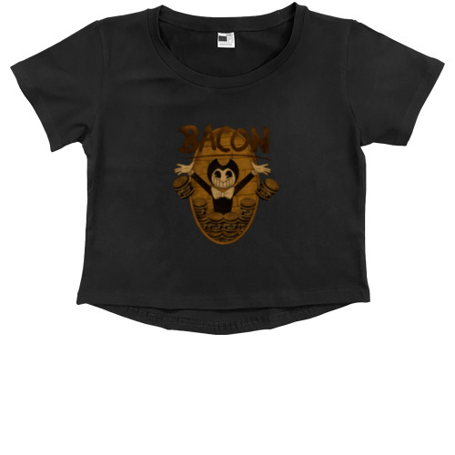 Kids' Premium Cropped T-Shirt - Bendy and the ink machine 2 - Mfest