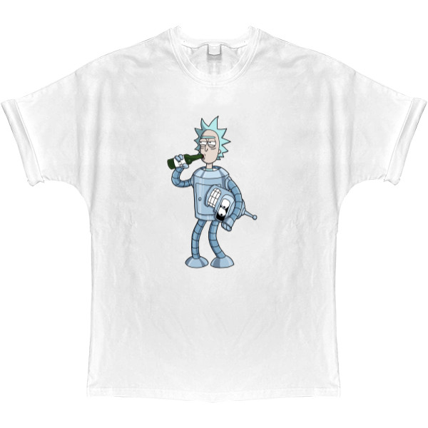 T-shirt Oversize - Rick and Bender (Futurama) - Mfest