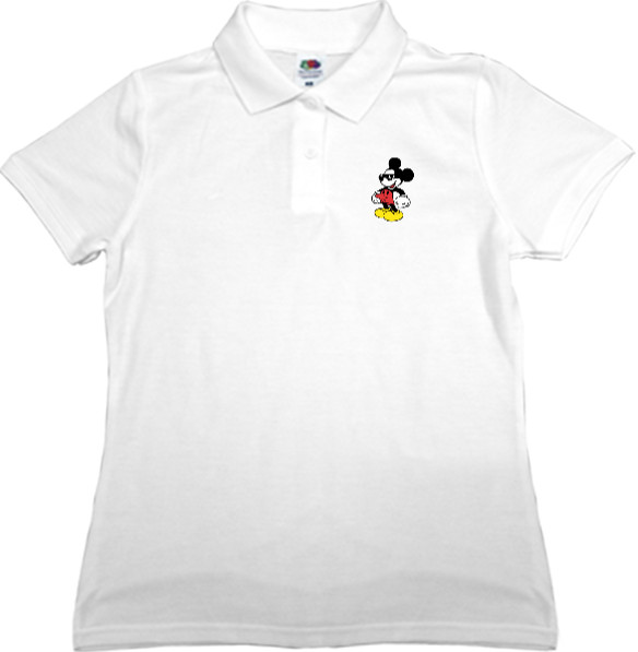 Women's Polo Shirt Fruit of the loom - Пошлый Микки Маус - Mfest