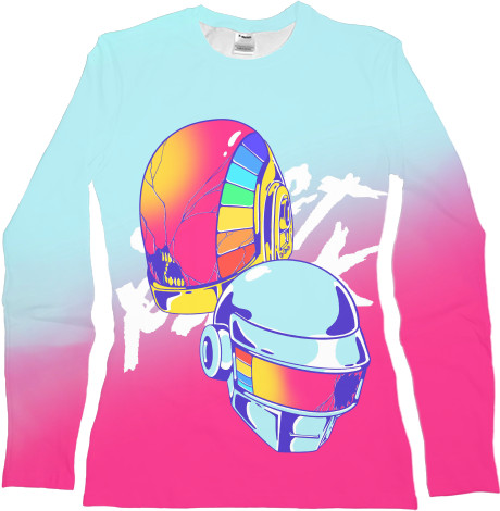 Women's Longsleeve Shirt 3D - daft Punk [6] - Mfest