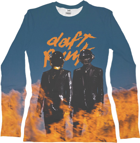 Women's Longsleeve Shirt 3D - daft Punk [5] - Mfest