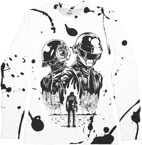 Women's Longsleeve Shirt 3D - daft Punk [4] - Mfest