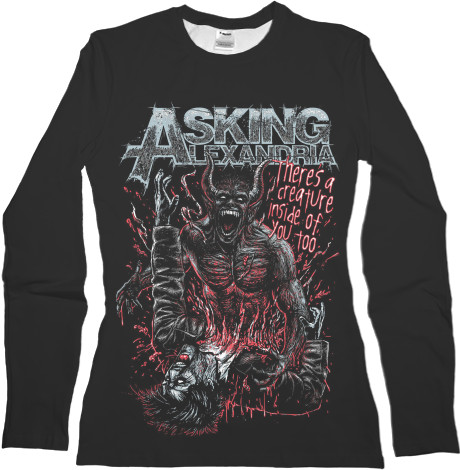 Women's Longsleeve Shirt 3D - Asking Alexandria - Mfest