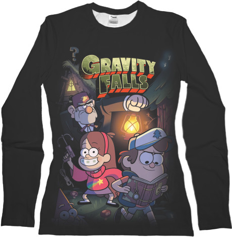 Футболка з Довгим Рукавом Жіноча 3D - GRAVITY FALLS [2] - Mfest