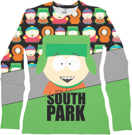 Лонгслив 3D Женский - south park 12 - Mfest