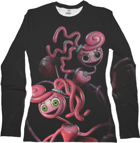 Women's Longsleeve Shirt 3D - Poppy Playtime (Mommy) 4 - Mfest