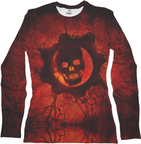 Women's Longsleeve Shirt 3D - Gears of War 12 - Mfest