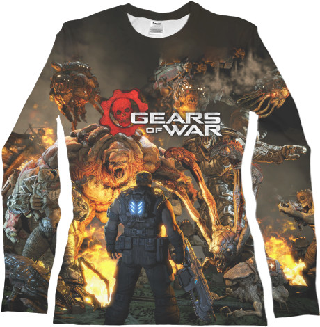 Women's Longsleeve Shirt 3D - Gears of War 18 - Mfest