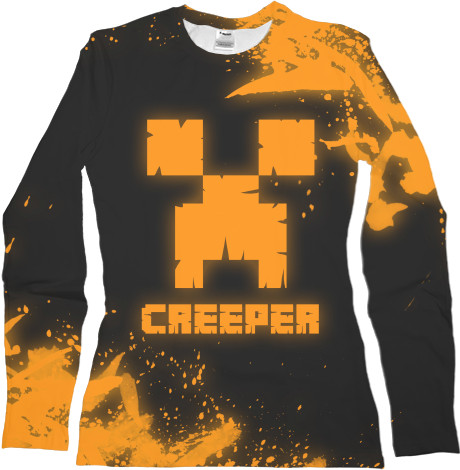 Women's Longsleeve Shirt 3D - Minecraft - Mfest