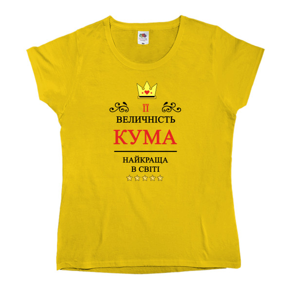 Women's T-shirt Fruit of the loom - Her Majesty Kuma - Mfest