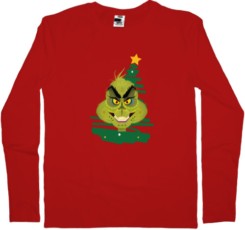 Kids' Longsleeve Shirt - Christmas Grinch and his tree - Mfest