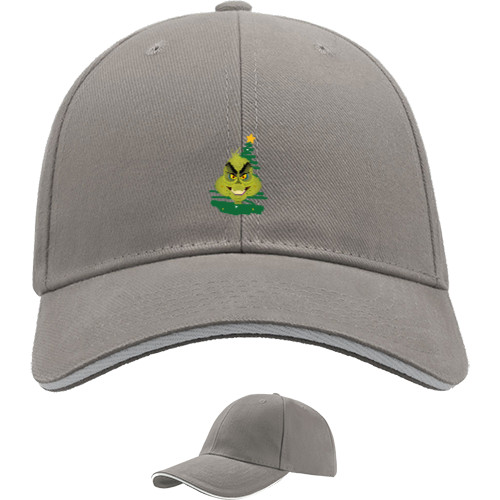 Sandwich Baseball Cap - Christmas Grinch and his tree - Mfest