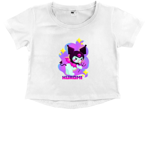 Kids' Premium Cropped T-Shirt - KUROMI 8 - Mfest