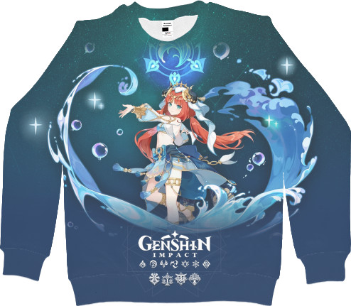 Women's Sweatshirt 3D - nilou genshin impact 3 - Mfest