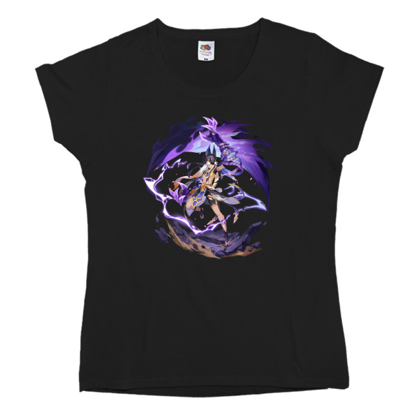 Women's T-shirt Fruit of the loom - cyno genshin impact 4 - Mfest