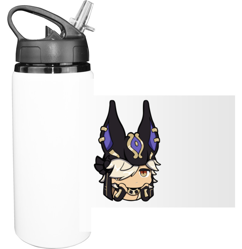 Sport Water Bottle - cyno genshin impact 2 - Mfest