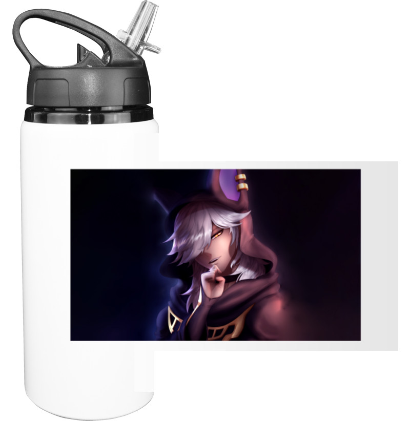 Genshin Impact - Sport Water Bottle - cyno genshin impact - Mfest