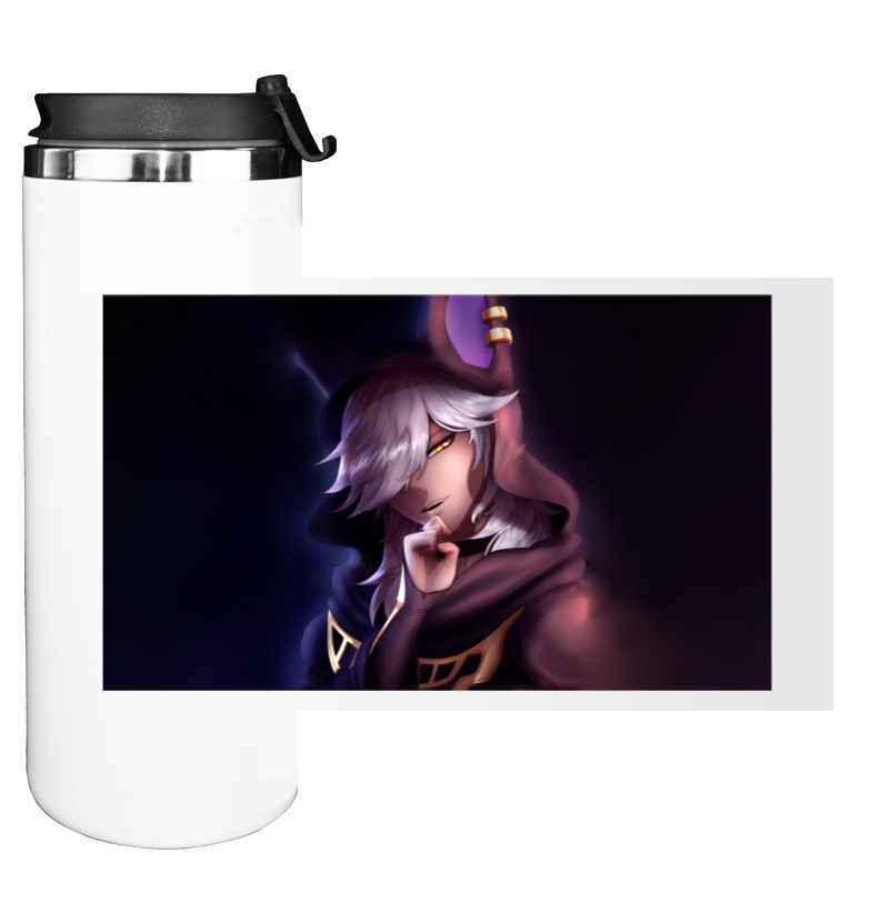 Water Bottle on Tumbler - cyno genshin impact - Mfest