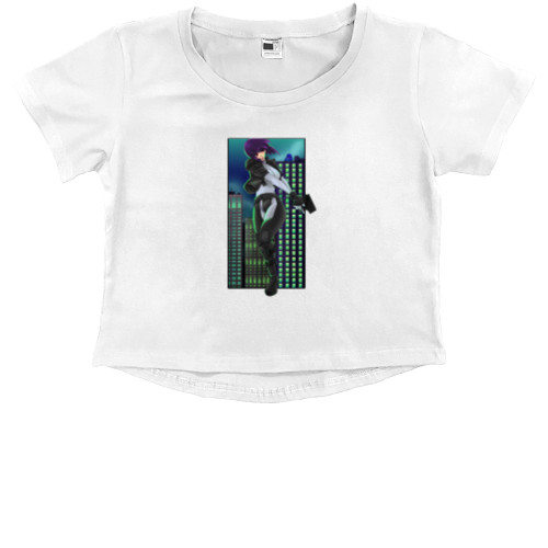 Kids' Premium Cropped T-Shirt - Ghost in the Shell 4 - Mfest