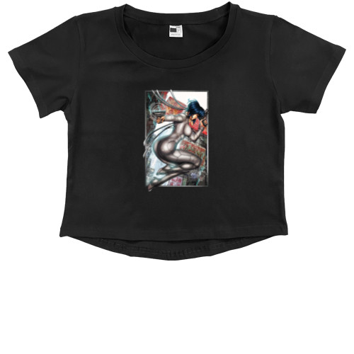 Kids' Premium Cropped T-Shirt - Ghost in the Shell 5 - Mfest