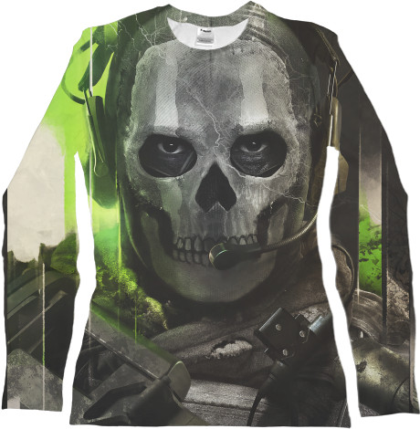 Women's Longsleeve Shirt 3D - call of duty mw2 - Mfest