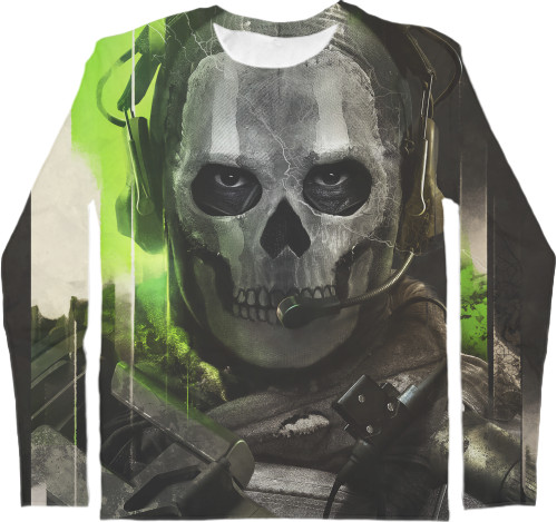 Kids' Longsleeve Shirt 3D - call of duty mw2 - Mfest