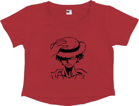 Women's Cropped Premium T-Shirt - Monkey D. Luffy 2 - Mfest