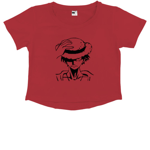 Kids' Premium Cropped T-Shirt - Monkey D. Luffy 2 - Mfest