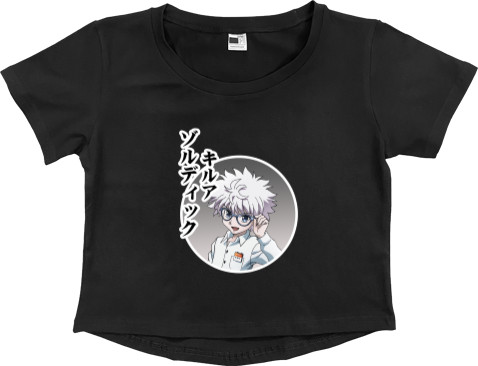 Women's Cropped Premium T-Shirt - killua zoldyck 3 - Mfest